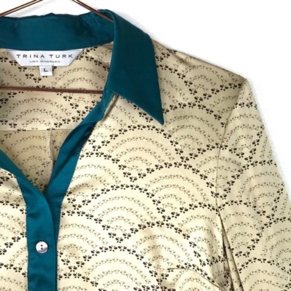 Trina Turk Tops - TRINA TURK Silk Butterfly Blouse